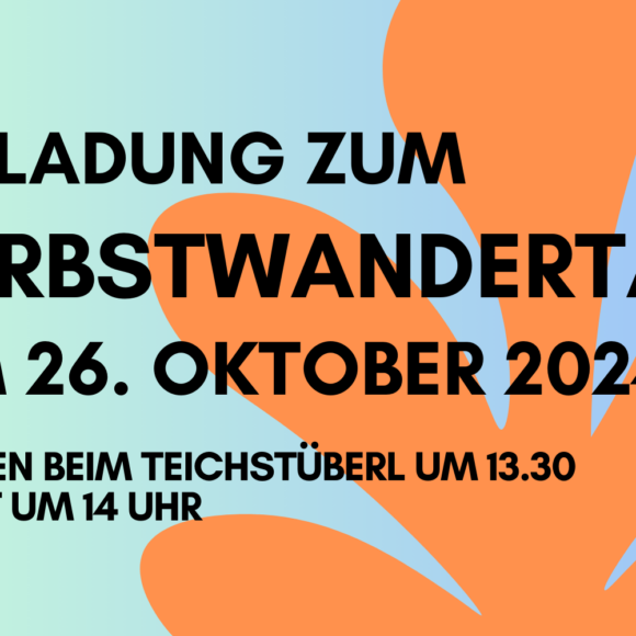 Einladung zum Wandertag am 24 Oktober 2024