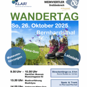 Plakat für den Wandertag 2025 in Bernhardsthal